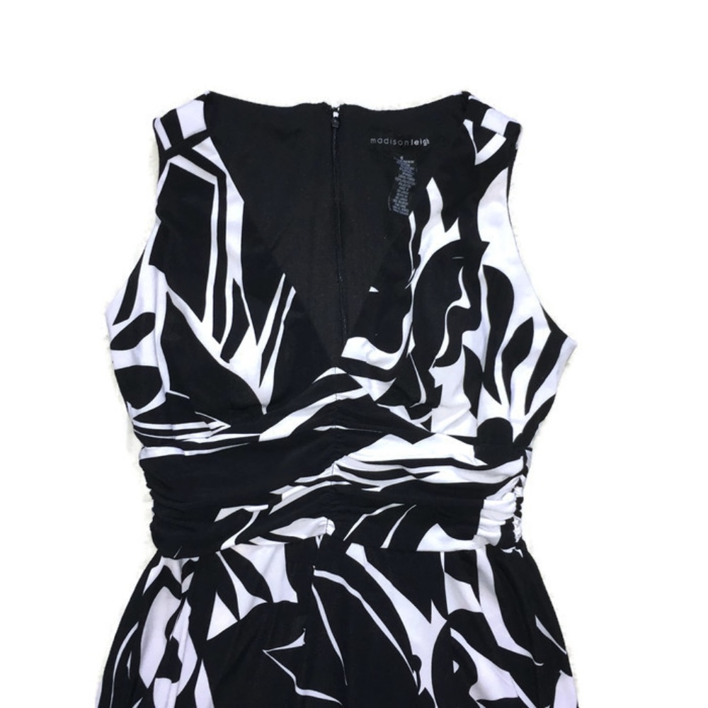 Madison Leigh Black/White Dress-Sz 6 - Picture 2 of 3